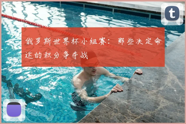俄罗斯世界杯小组赛:那些决定命运的积分争夺战